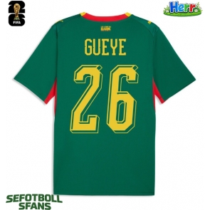 Senegal Pape Gueye #26 Bortatröja VM 2026 Kortärmad
